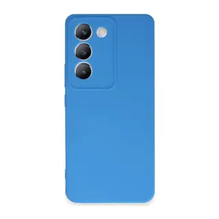 Vivo V30 Lite 4G Kılıf First Silikon - Mavi