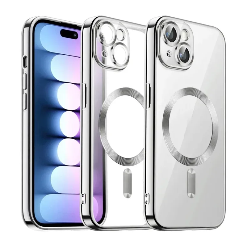 Apple iPhone 13 Kılıf Kross Magneticsafe Kapak - Titan Gri
