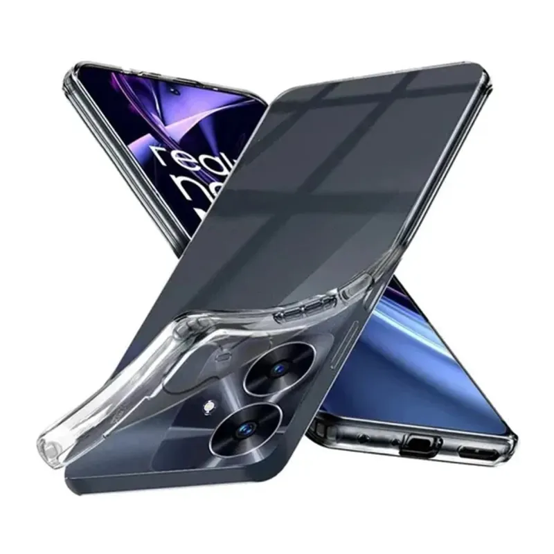 Realme Note 60 Kılıf Lüx Şeffaf Silikon