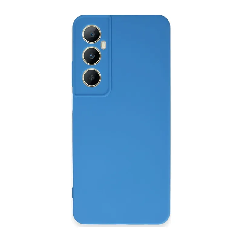 Realme C65 Kılıf First Silikon - Mavi