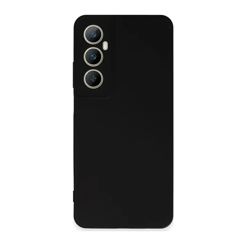 Realme C65 Kılıf First Silikon - Siyah