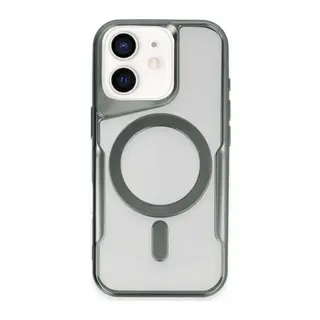 Apple iPhone 11 Kılıf Boyi Magsafe Silikon Kapak - Yeşil