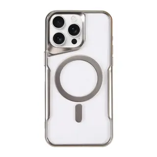 Apple iPhone 11 Pro Max Kılıf Boyi Magsafe Silikon Kapak - Gümüş