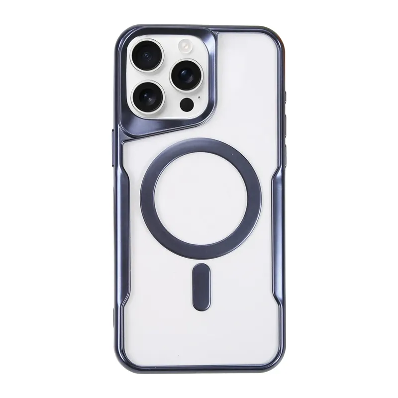 Apple iPhone 16 Pro Max Kılıf Boyi Magsafe Silikon Kapak - Lacivert