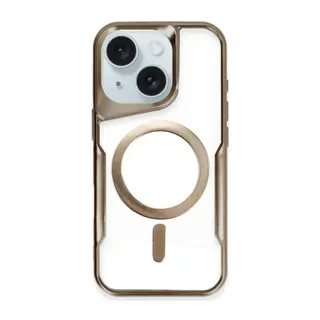 Apple iPhone 14 Kılıf Boyi Magsafe Silikon Kapak - Kahverengi