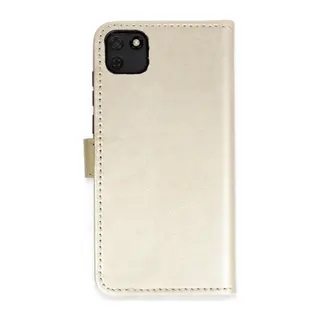 Huawei Y5P Kılıf Trend S Plus Kapaklı Kılıf - Gold