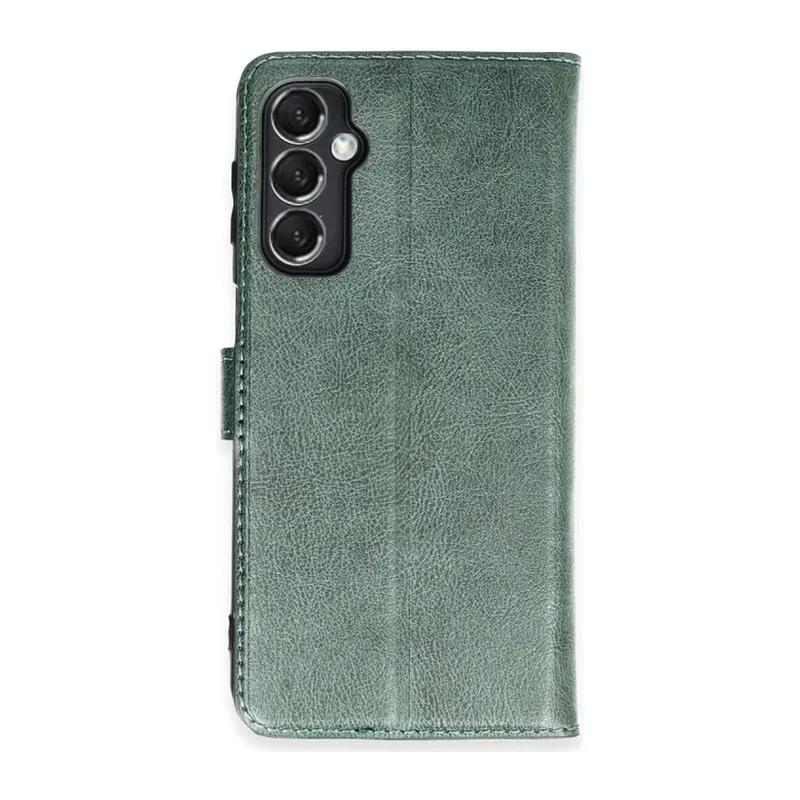 Samsung Galaxy M34 5G Kılıf Trend S Plus Kapaklı Kılıf - Yeşil