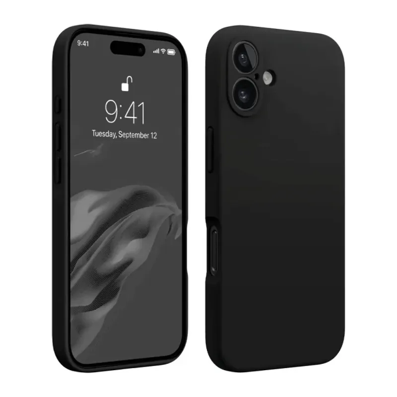 Apple iPhone 16 Kılıf First Silikon - Siyah