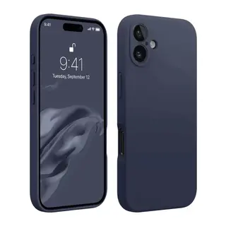 Apple iPhone 16 Kılıf First Silikon - Lacivert