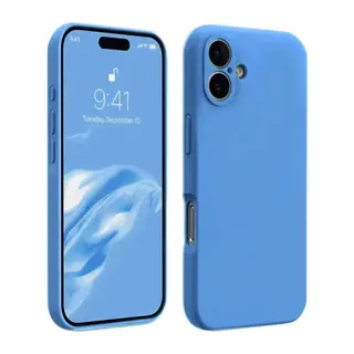 Apple iPhone 16 Plus Kılıf First Silikon - Mavi