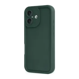 Apple iPhone 16 Kılıf Viera Silikon - Koyu Yeşil