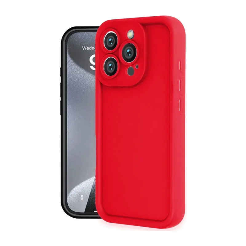 Apple iPhone 16 Pro Max Kılıf Viera Silikon - Kırmızı