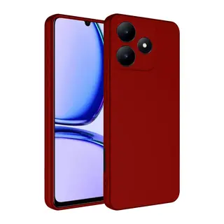 Realme C61 Kılıf First Silikon - Kırmızı