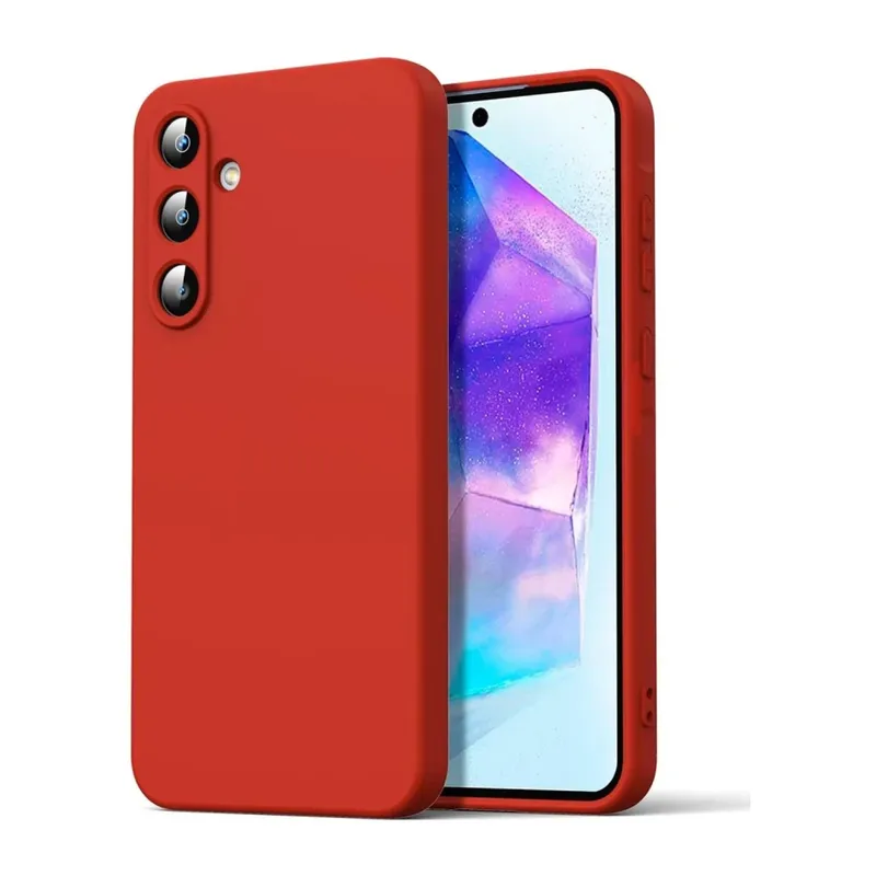 Samsung Galaxy A16 5G Kılıf Nano içi Kadife Silikon - Kırmızı