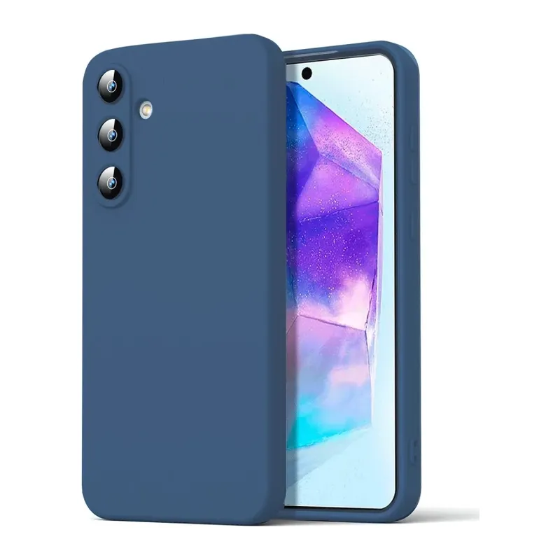 Samsung Galaxy A16 5G Kılıf Nano içi Kadife Silikon - Lacivert