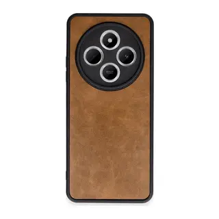 Xiaomi Redmi 14C Kılıf Aras Deri Kapak - Taba