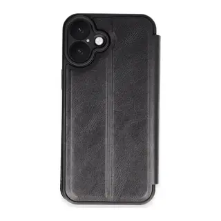 Apple iPhone 16 Plus Kılıf Flip Cover - Siyah