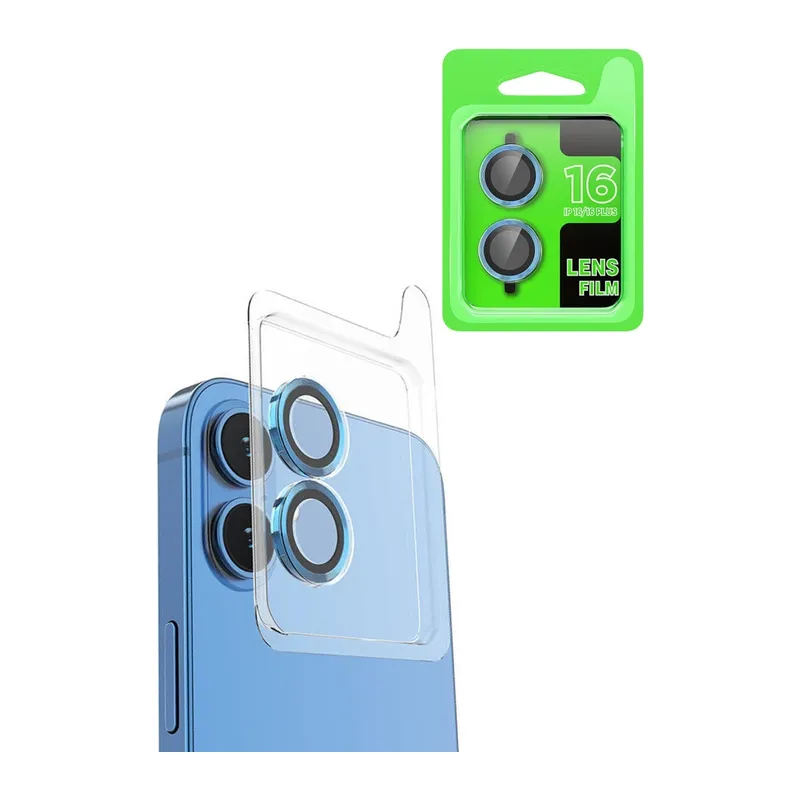 Apple iPhone 16 Plus Raze Metal Kamera Lens - Lacivert