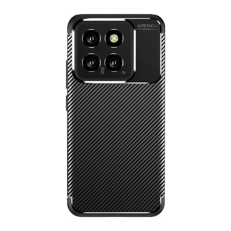 Xiaomi Mi 14T Kılıf Auto Focus Karbon Kapak - Siyah