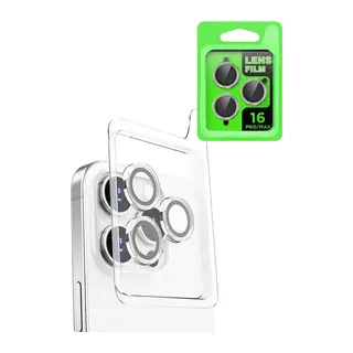 Apple iPhone 16 Pro Raze Metal Kamera Lens - Beyaz