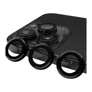 Apple iPhone 15 Pro Raze Metal Kamera Lens - Siyah