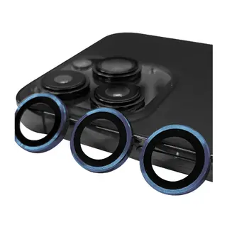 Apple iPhone 15 Pro Raze Metal Kamera Lens - Lacivert
