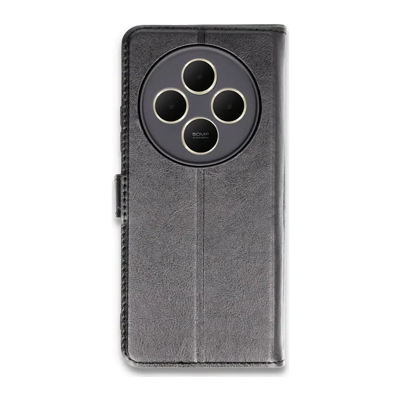 Xiaomi Redmi 14C Kılıf Trend S Plus Kapaklı Kılıf - Siyah