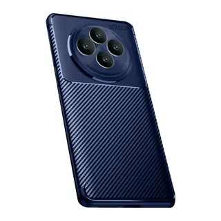Oppo Reno 11 FS Kılıf Auto Focus Karbon Kapak - Lacivert