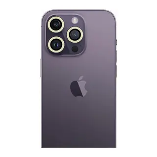 Apple iPhone 12 Pro Neon Fosforlu Kamera Lens - Beyaz