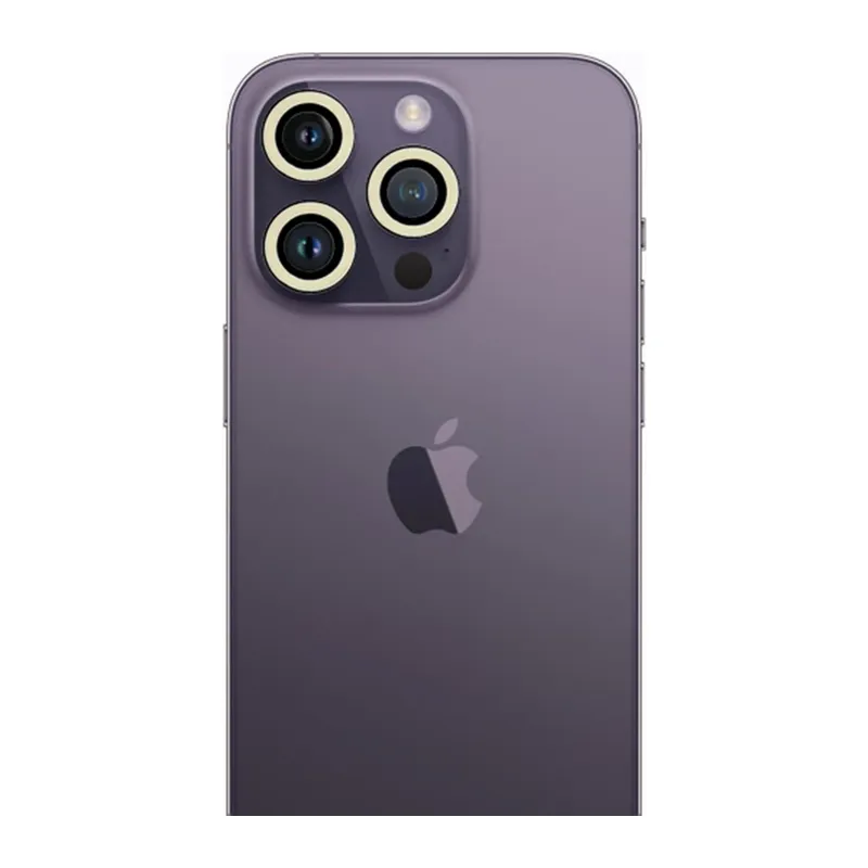 Apple iPhone 12 Pro Neon Fosforlu Kamera Lens - Beyaz