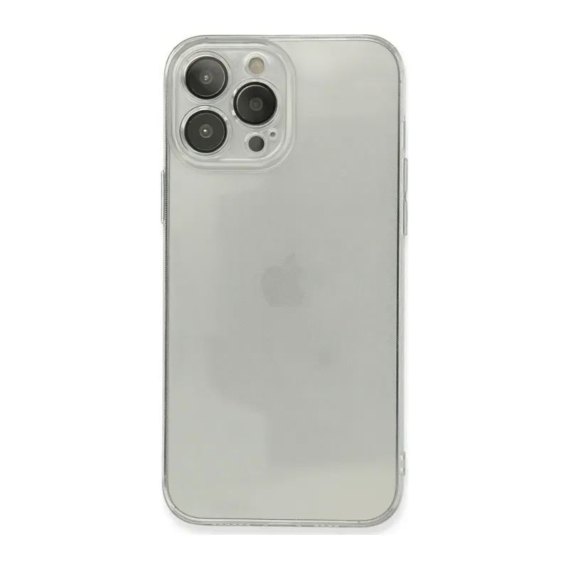 Apple iPhone 13 Pro Max Kılıf Fly Lens Silikon - Şeffaf