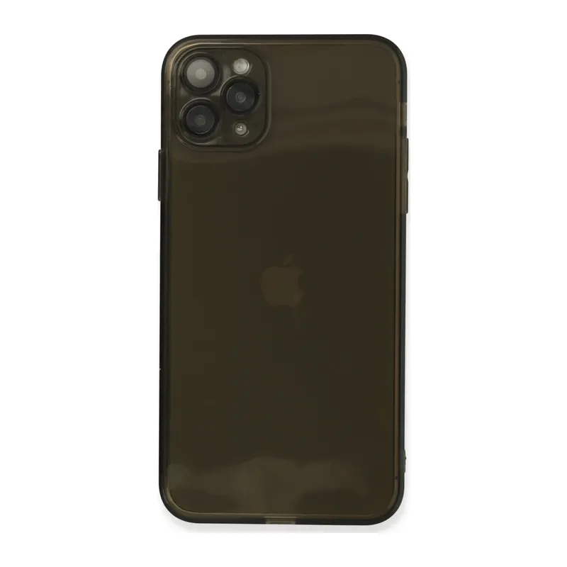 Apple iPhone 11 Pro Max Kılıf Fly Lens Silikon - Siyah