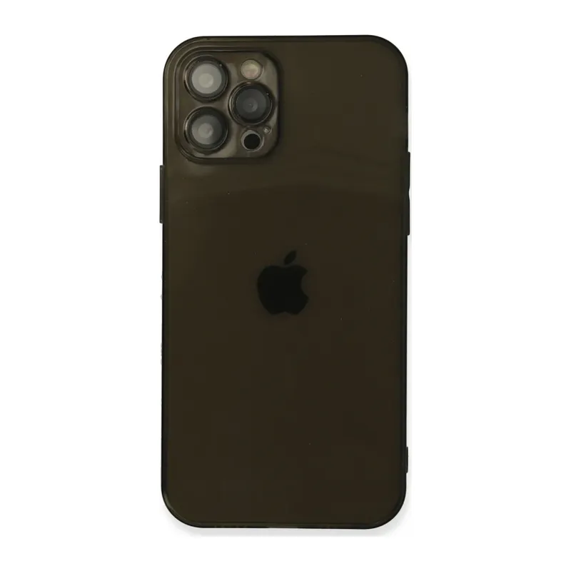 Apple iPhone 12 Pro Kılıf Fly Lens Silikon - Siyah