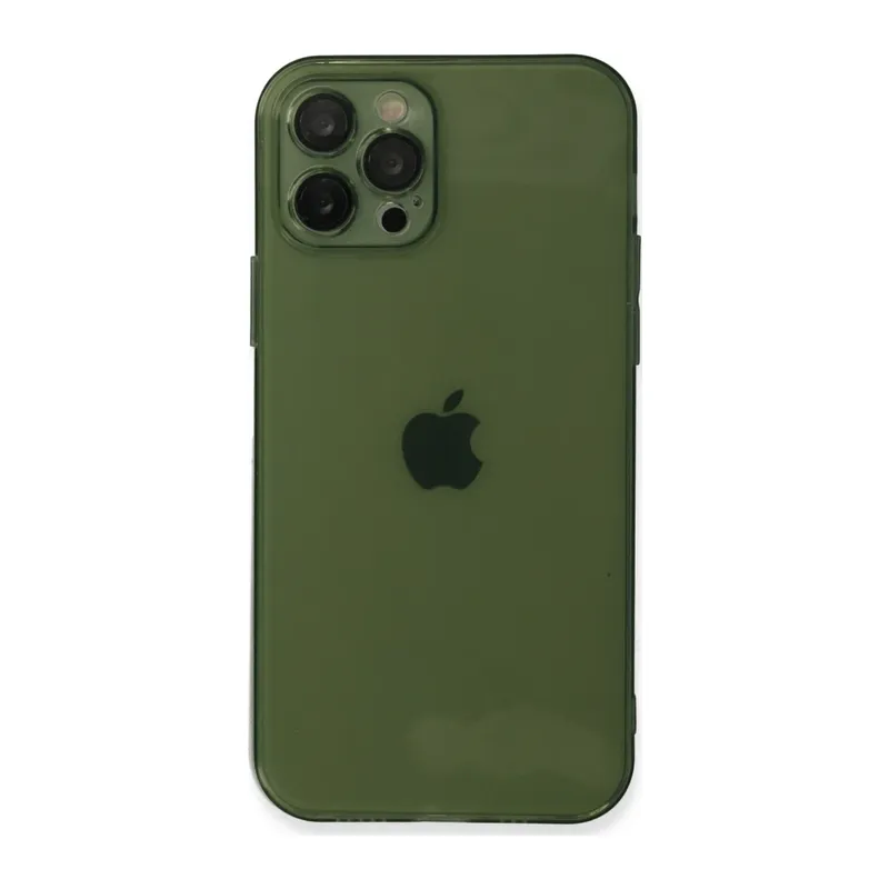 Apple iPhone 12 Pro Kılıf Fly Lens Silikon - Yeşil