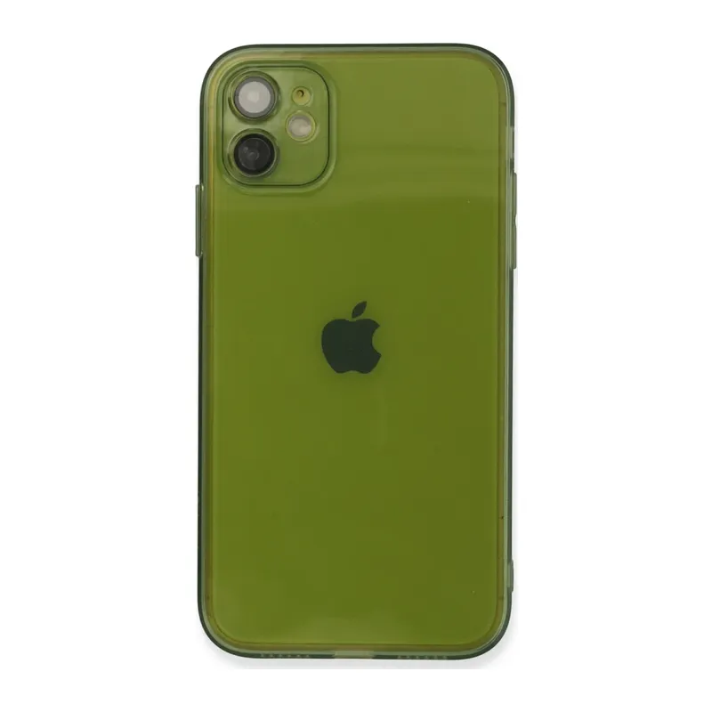 Apple iPhone 12 Kılıf Fly Lens Silikon - Yeşil