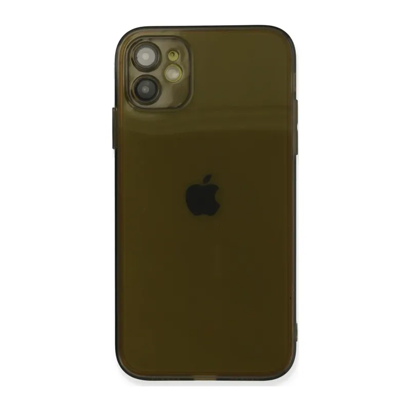 Apple iPhone 12 Kılıf Fly Lens Silikon - Siyah