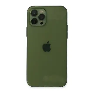 Apple iPhone 12 Pro Max Kılıf Fly Lens Silikon - Yeşil