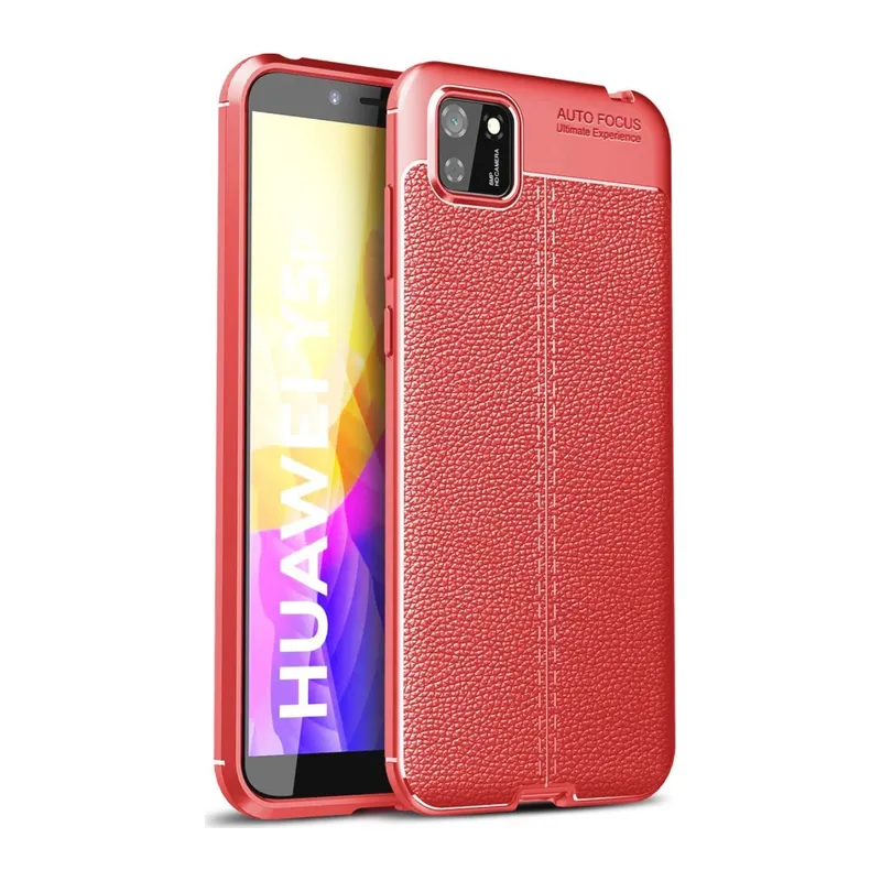 Huawei Y5P Kılıf Auto Focus Kapak - Kırmızı