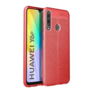 Huawei Y6P Kılıf Auto Focus Kapak - Kırmızı