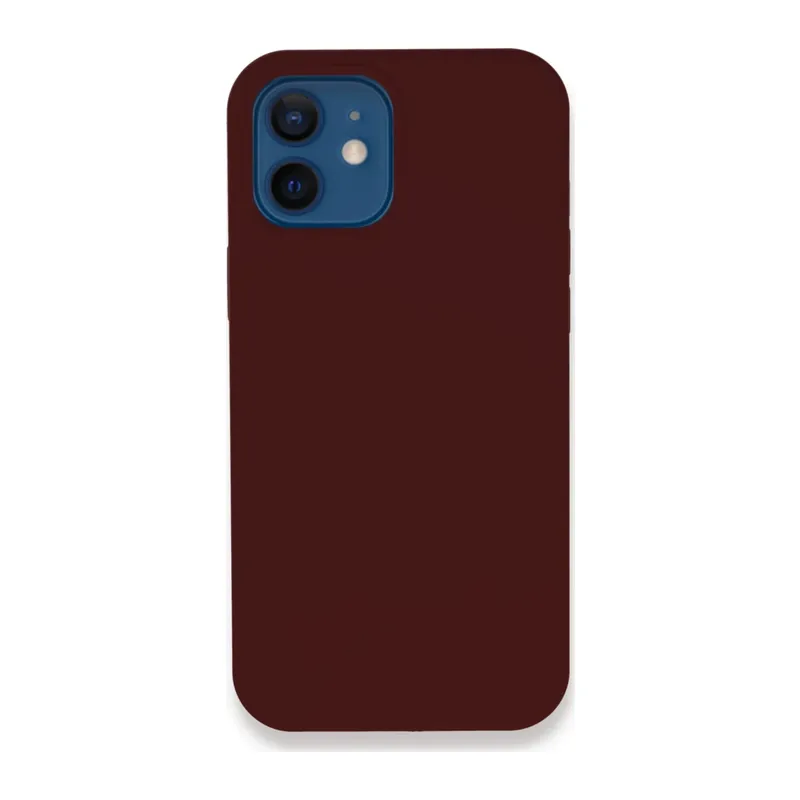 Apple iPhone 12 Kılıf Lansman Legant Silikon - Bordo