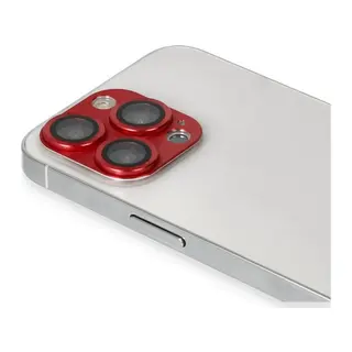 Apple iPhone 13 Pro Max Pers Alüminyum Kamera Lens - Kırmızı