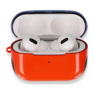 Apple Airpods Pro (1.nesil) 3in1 Kılıf - Kırmızı-Lacivert