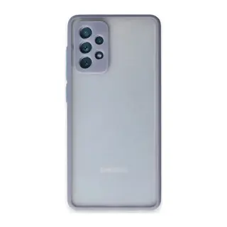 Samsung Galaxy A72 Kılıf Montreal Silikon Kapak - Gri