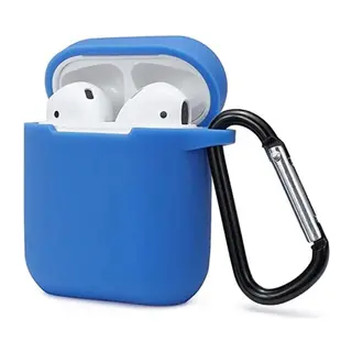 Apple Airpods 2 (2.nesil) Sert Silikon Kılıf - Mavi