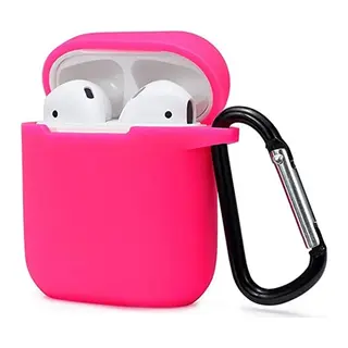 Apple Airpods 2 (2.nesil) Sert Silikon Kılıf - Pembe