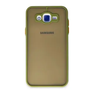 Samsung Galaxy J7 Kılıf Montreal Silikon Kapak - Açık Yeşil