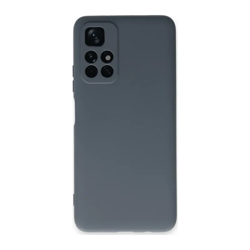 Xiaomi Redmi Note 11T Kılıf Nano içi Kadife Silikon - Gri