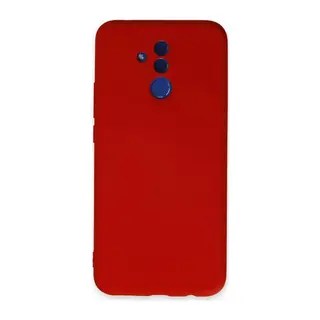 Huawei Mate 20 Lite Kılıf Nano içi Kadife Silikon - Kırmızı