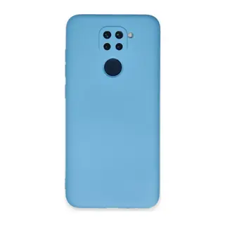 Xiaomi Redmi Note 9 Kılıf Nano içi Kadife Silikon - Mavi