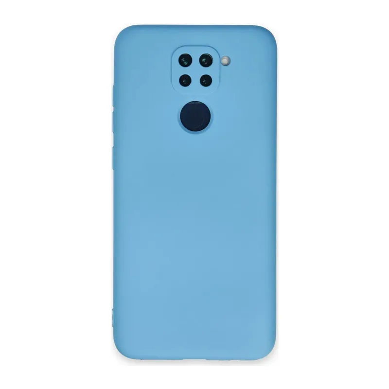Xiaomi Redmi Note 9 Kılıf Nano içi Kadife Silikon - Mavi